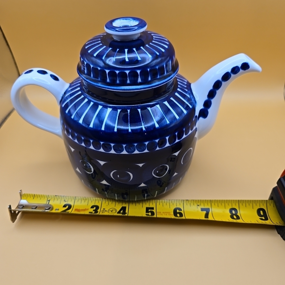 Vintage Arabia Finland VALENCIA Tea Pot designed by Ulla Procope,Signed. - Picture 11 of 11